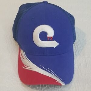 Trucker hat red white blue Sherwin Williams